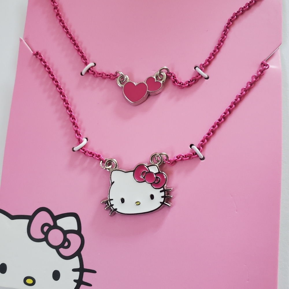 Hello Kitty 2pc Necklace Set, NEW